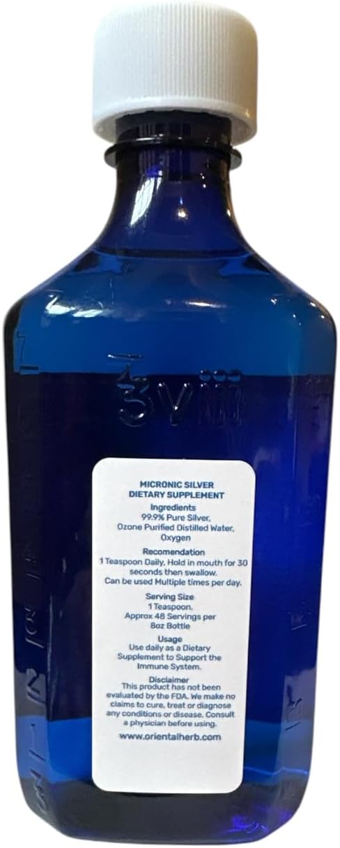 Micronic Silver Dietary Supplement 8oz 27ppm