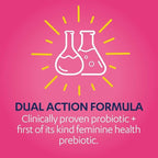 AZO Dual Protection | Urinary + Vaginal Support* | Prebiotic Plus Clinically Proven Women's Probiotic | Starts Working Within 24 Hours | Non-GMO | 30 Count (Pack of 2)