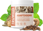 TruWild Adaptogen Blend with Cordyceps Maca Ashwagandha - Full Spectrum Mushroom Blend for Daily Support and Function, All Natural Formula with 7 Key Ingredients, 60 Capsules