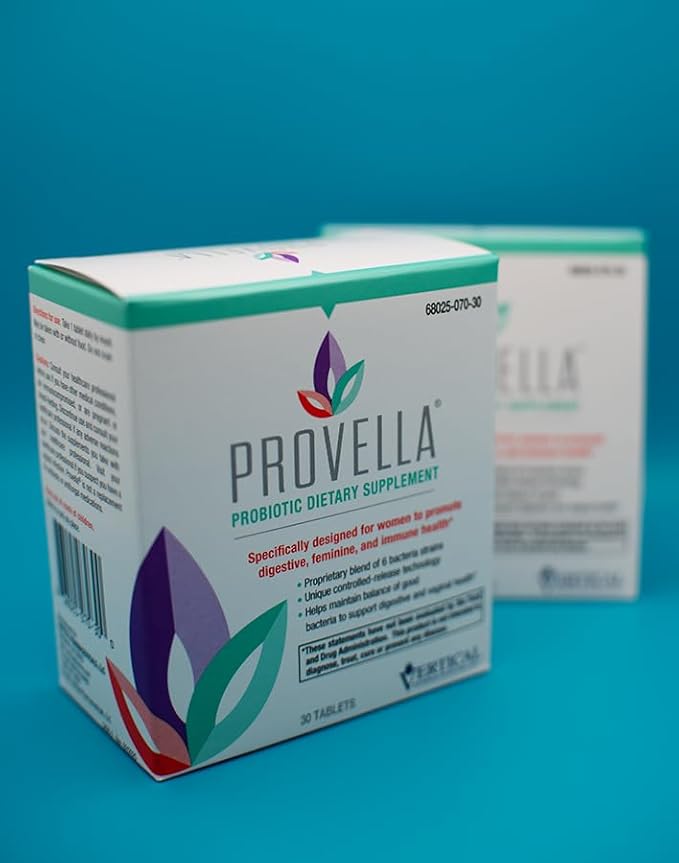 Provella Probiotic Dietary Supplement for Women: Supports Digestive, Feminine, and Immune Health - 30 Tablets