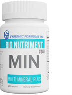 Systemic Formulas MIN #140 Multi Mineral Plus – 60 Capsules | Essential Mineral Complex for Daily Wellness, Cellular Replenishment & GeoMetal™ Keychain Pill Holder (Pack of 3)