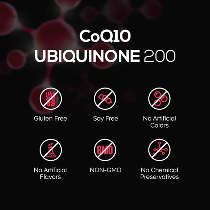 Intelligent Labs CoQ10 Ubiquinone 200mg Softgels | Coenzyme Q10 with MCT Oil for Max Absorption | Soy, Sugar, Gluten, and GMO-Free | 120 Servings | 120 Days Supply