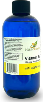 Liquid Vitamin B6 Drops 8 Fl Oz – Large Bottle High Absorption Pyridoxine for Energy Mood Nervous System Support – Vegan Non-GMO Alcohol Free B6 Supplement – Better Than Capsules Pills