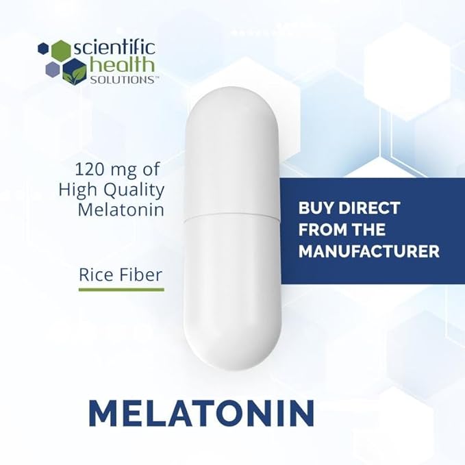 Melatonin 120mg | Single-Dose Melatonin in Easy-to-Swallow Capsules | Vegan, Non-GMO & Gluten-Free | US-Made Extra Strength (30 Count (Pack of 1)