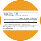 Pattern Wellness Vitamin E 400 IU – Supports Antioxidant, Immune & Cellular Health – 90 Softgels, 3rd Party Lab Tested