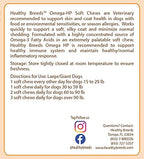 Healthy Breeds Neapolitan Mastiff Omega HP Fatty Acid Skin and Coat Support Soft Chews 90 Count (Pack of 2)