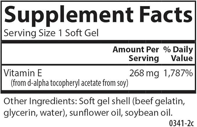 Carlson Labs E-Gems Natural Vitamin E, 400 IU, 60 Softgels