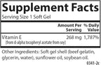Carlson Labs E-Gems Natural Vitamin E, 400 IU, 60 Softgels