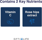 Opti + Vitamin C 1000mg Capsules | Buffered Vitamin C Time Release Essential Antioxidant, Immune System Support & Promotes Healthy Aging* | 100 capsules/100 Servings