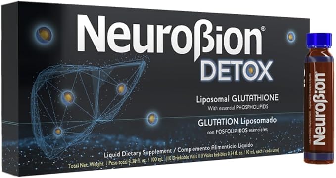 Neurobion Detox Liposomal Glutathione Liquid Essential Phospholipids Glutation Liposomado Liquido Glutathione Liposomal Supplement Antioxidants Immune System 10 Vials