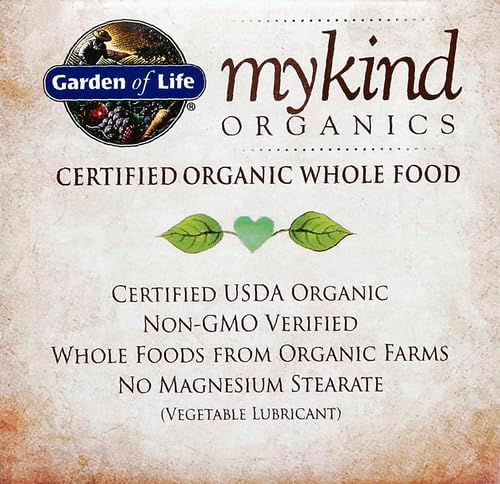 Garden of Life Calcium Supplement with Magnesium & Organic Vitamin D3 K2, Made from Whole Foods, Gluten-Free, 90 Count (Pack of 6)