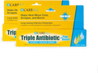 CareAll Triple Antibiotic Ointment + Pain Relief 1.0 oz (2 Pack), Dual Action First Aid for Minor Scrapes, Cuts, and Burns to Help Prevent Infection While Providing Maximum Strength Pain Relief.