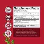 Extra Strength Tart Cherry Capsules - Tart Cherry Extract Capsules for Uric Acid Cleanse for Kidney Support - Fruit Extract Supplement for Urinary Tract Health & Joint Support - 120 Count