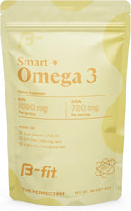 B-FIT Omega 3 Fish Oil - 180 Odorless Softgels from Norwegian Salmon - Heart, Brain & Joint Support- 1800 mg with 1080 mg EPA & 720 mg DHA - 60-Day Supply
