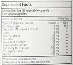 Bio Nutrition Eye Wellness with Zeaxanthin Vegetarian Capsules, 60 Count