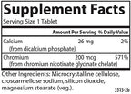 Carlson Chelated Chromium 200 mcg Superior Absorption - Healthy Metabolism Energy Production & Optimal Wellness - 300 Tablets