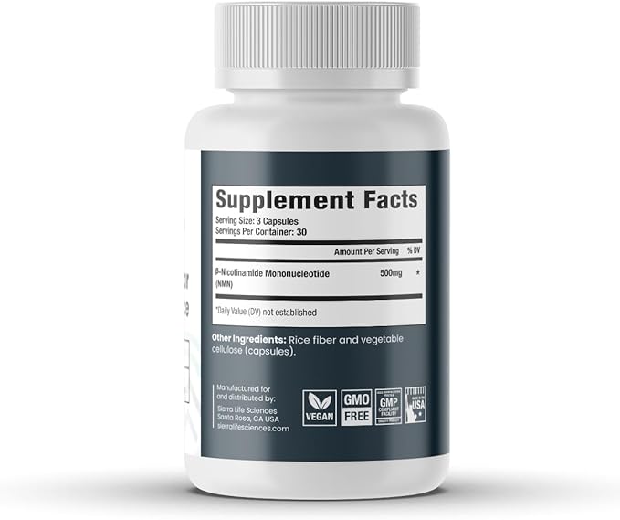 NMN Cellular Performance – 500mg Nicotinamide Mononucleotide for NAD+ Support, Cellular Energy & Recovery – Longevity & Performance Supplement – (2-Pack)