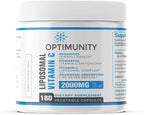 Liposomal Vitamin C 2000 mg – Vitamin C Capsules with Sunflower Lecithin – Non-GMO, Vegan, Gluten-Free – 180 Veggie Capsules