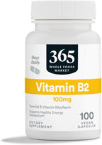 365 by Whole Foods Market Vitamin B2 100mg, 100 CT