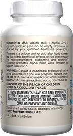 Jarrow Formulas Extra Strength L Theanine 200mg Dietary Supplement that Promotes Relaxation, Supplement for Relaxation Support, 60 Veggie Capsules, 60 Day Supply (Pack of 12)