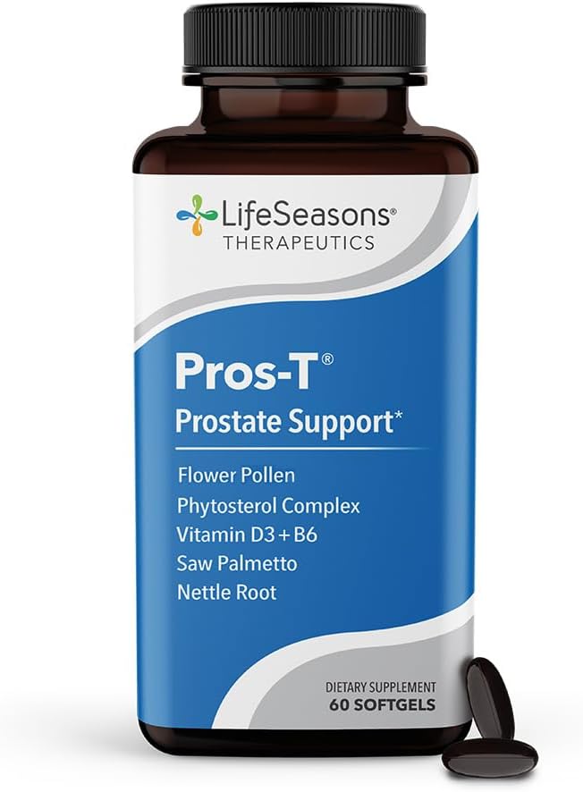 LifeSeasons Urinari-X + Pros-T Bundle – Urinary Tract & Prostate Support – Fast UTI Relief, Bladder Comfort, Supports Normal Urinary Flow – D-Mannose, Cranberry – 90 Capsules + 60 Softgels