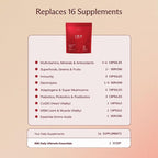 IM8 Daily Ultimate Essentials All-in-One Multivitamin Supplement Powder Bag, 92 Nutrient Rich Ingredients CoQ10, Probiotics, Vitamins, Greens, Gluten Free, Vegan, Acai Mixed Berry, 12.5oz, 30 Servings