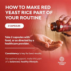 Red Yeast Rice with CoQ10 Supplement - Advanced Healthy Heart & Healthy Cholesterol Levels Formula for Men & Women - Red Yeast Rice Capsules with 1200mg per Serving and CoQ10-240 Count