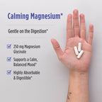Nordic Naturals Vegetarian Magnesium Glycinate Capsules, Unflavored, 90 Count - 250mg Magnesium per Serving - Highly Bioavailable Support for Muscle & Cardiovascular Function - Non-GMO - 30 Servings