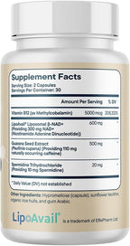 Santo Remedio NAD+ Supplement, Helps Support Healthy Aging and Cellular Health, 4 in 1 Energy Support, Made with Vitamin B12, NAD+, Guarana, and Spermidine, 30 Servings