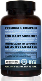 Natural Rhythm B-CALMplex B-Complex Vitamin Supplement, Comprehensive B Vitamin Blend with Methylfolate & B12, 3 Month Supply, 90 Capsules