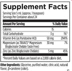 Designs for Health Vitamin B6 Liquid - 50mg B6 with Magnesium Chelate + Zinc Supplement - Absorbs Easily + Great Tasting Raspberry Flavor (24 Servings / 4 Fl Oz)