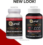 Qunol Ultra CoQ10 100mg 3X Better Absorption Patented Water and Fat Soluble Natural Supplement Form Coenzyme Q10 Antioxidant for Heart Health Packs Softgels, 120 Count