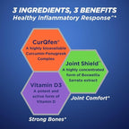 Osteo Bi-Flex One Per Day Inflammatory Response CurQfen Plant-Based Supplement, Improve Joint Function, Strength, Flexibility, Mobility 30 Capsules
