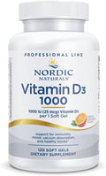 Nordic Naturals Pro Vitamin D3 1000, Orange - 120 Mini Soft Gels - 1000 IU Vitamin D3 - Supports Healthy Bones, Mood & Immune System Function - Non-GMO - 120 Servings