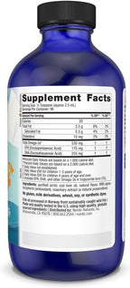 Nordic Naturals Children’s DHA, Orange - 8 oz for Kids - 530 mg Omega-3 with EPA & DHA - Brain Development & Function - Non-GMO - 96 Servings