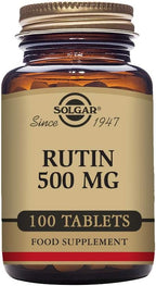 Solgar Rutin 500 mg, 100 Tablets - Antioxidant - Natural Bioflavonoid - Vegan, Gluten Free, Dairy Free, Kosher - 100 Servings