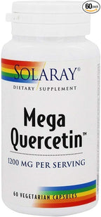 Solaray Mega Quercetin, Healthy Sinus & Immune Support & AMPK Activator, Rutin, Hesperidin & Bromelain, 60 VegCaps
