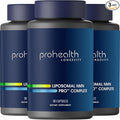 ProHealth Liposomal NMN Pro Complete (90 Capsules, 3 Pack) 500 mg Uthever® NMN + 500 mg Resveratrol + 250 mg TMG. NAD+ Precursor, Methylation Support & Sirtuin Activation. Triple Lab-Tested