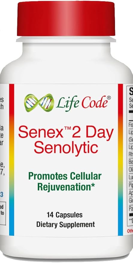 Senex 2 Day Senolytic Complex Supports Elimination of Senescient Cells, Rejuvenation, Anti-Aging with 10 Ingredients Including Fisetin, Quercetin, Apigenin, Luteolin, Piperlongumine, ...