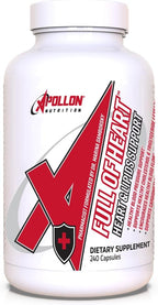 Apollon Nutrition Full of Heart – Comprehensive Cardiovascular Support | Bergamonte, Red Yeast Rice, CoQ10 | PharmD Formulated | 240 Capsules (30 Servings)