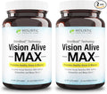 Holistic Health Labs Vision Alive Max with 8 Natural Ingredients Lutemax® 2020, Bilberries, Blueberries, c3g from Black Currant, Maqui Berry, Saffron, and Astaxanthin (30 Count (Pack of 2))