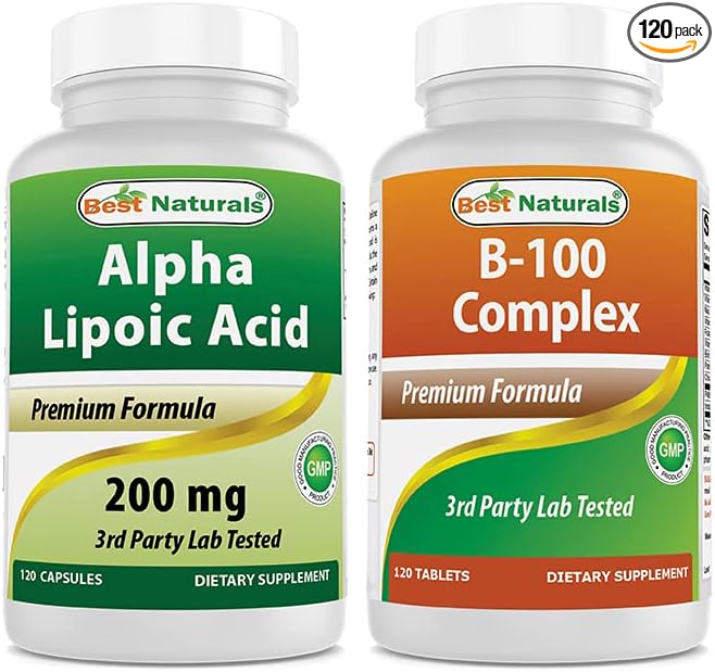 Best Naturals Alpha Lipoic Acid 200 Mg & B-100 Complex