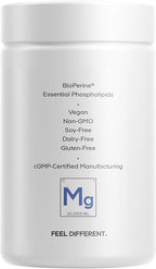 Codeage Liposomal Magnesium Glycinate Supplement - Magnesium Bisglycinate Pills - BioPerine Black Pepper - Liposomal Delivery - Non-GMO, Gluten-Free Mineral - 120 Capsules