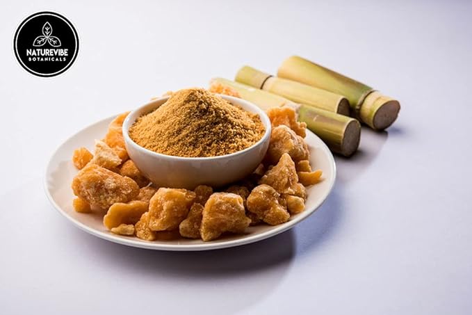 Naturevibe Botanicals Jaggery Powder 5lb | Pure & Natural Unrefined Sweetener | Gluten Free Sugar Substitute | No Anti-Caking Agent | Perfect for Tea Coffee Baking - 80 Ounces