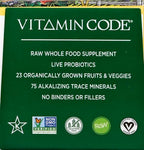 Garden of Life Vitamin K2 and K1, Vitamin Code Vegan K Complex for Bone Strength and Heart Health, Omega Rich Flax Seed Oil, Trace Minerals, Probiotics, 60 Day Supply, (Pack of 2)