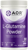 AOR L-Glutamine Powder 5000mg, 450g (90 Servings) – Clean Amino Acid for Active Lifestyles & Daily Wellness Support, Product of Canada
