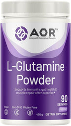 AOR L-Glutamine Powder 5000mg, 450g (90 Servings) – Clean Amino Acid for Active Lifestyles & Daily Wellness Support, Product of Canada