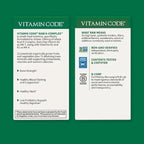 Garden of Life Vitamin K2 and K1, Vitamin Code Vegan K Complex Vitamin for Bone Strength and Heart Health, Omega Rich Flax Seed Oil, Trace Minerals, Probiotics, 60 Day Supply