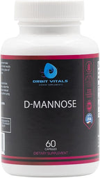 D-Mannose with Cranberry, Dandelion & Hibiscus Extract - Aids in Bladder, Urinary Tract Support, Flush Impurities - Ultra Absorption Gluten Free & Non GMO | 60 Capsules