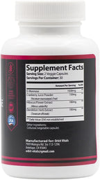 D-Mannose with Cranberry, Dandelion & Hibiscus Extract - Aids in Bladder, Urinary Tract Support, Flush Impurities - Ultra Absorption Gluten Free & Non GMO | 60 Capsules